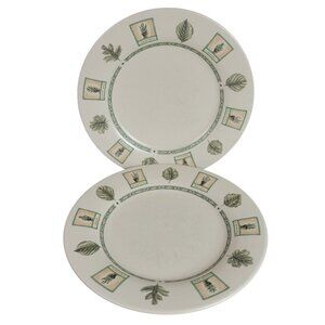 Pfaltzgraff Naturewood Dinner Plates 11" Set of 2 Replacement Stoneware VTG USA